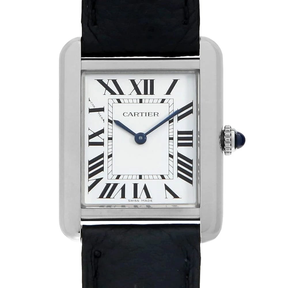 CARTIER TANK SOLO SM SECOND HAND WOMEN WRIST WATCH (1 of 5)