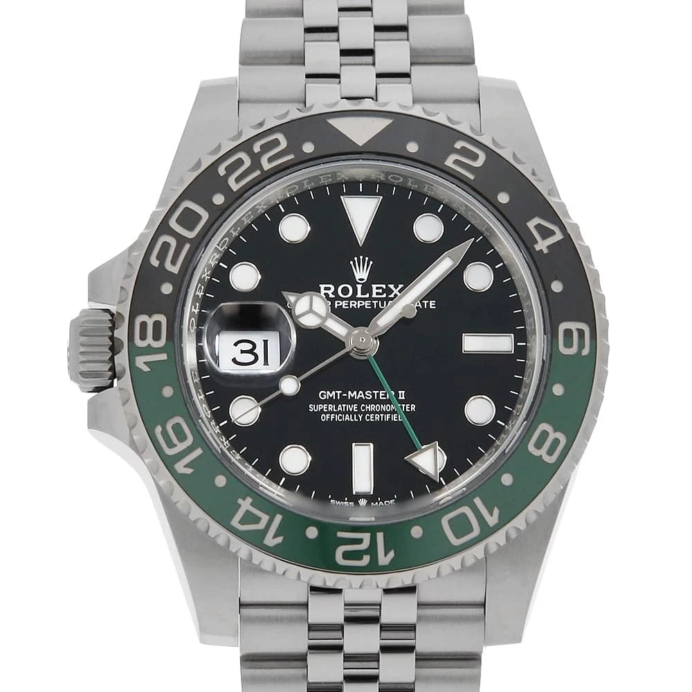 ROLEX GMT MASTER II BLACK 5 ROW JUBILEE BRACELET WRIST WATCH (1 of 6)