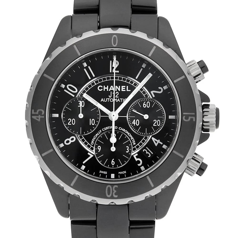 CHANEL J12 CHRONOGRAPH SECOND HAND WRIST WATCH (1 of 3)