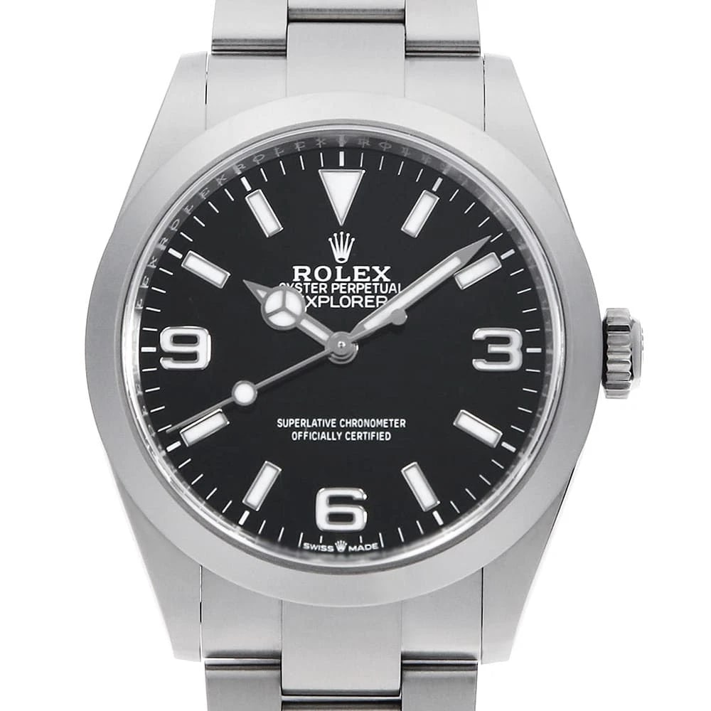 ROLEX EXPLORER 40 BLACK SECOND HAND WRIST WATCH (1 of 4)