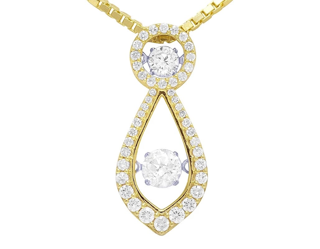 TEAR DROP REAL DIAMOND PENDANT (1 of 2)