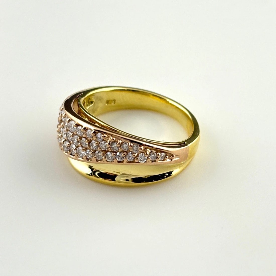 MELEE DIAMOND DESIGN YG YELLOWGOLD RING (1 of 2)