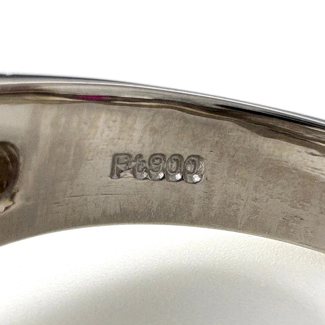 RUBY DESIGN RING PLATINUM MELEE DIAMOND - 2