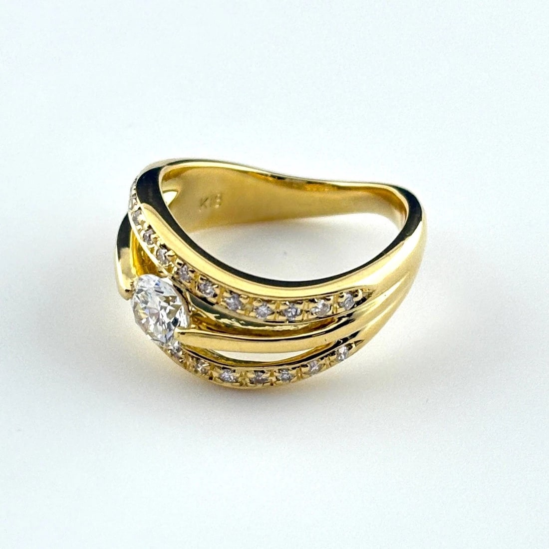 DIAMOND DESIGN RING YG YELLOWGOLD (1 of 3)