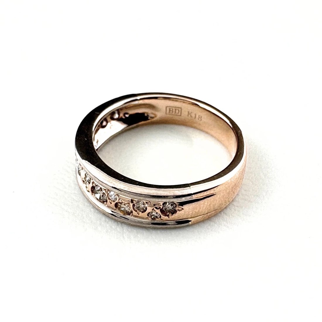 KASHIKEY MELANGE PG PINK GOLD MELEE DIAMOND RING (1 of 2)