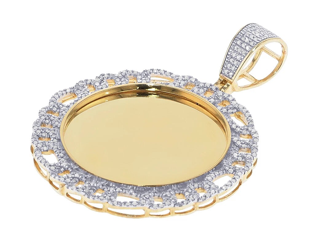 CUBAN FRAME DIAMOND MEMORY PENDANT - 2