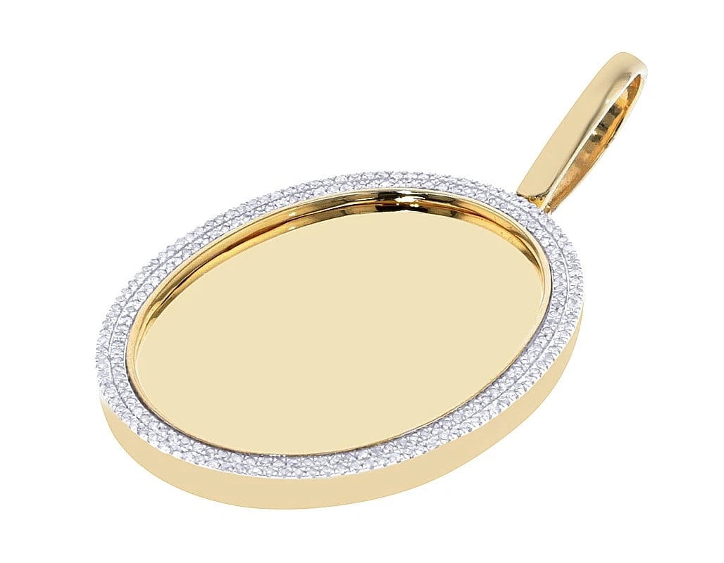 2 ROW OVAL SHAPE MEMORY PICTURE PENDANT - 2