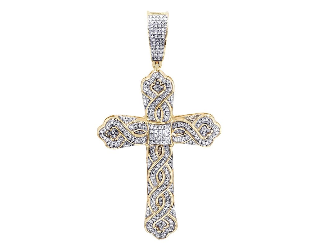 INFINITY REAL DIAMOND CROSS PENDANT (1 of 2)
