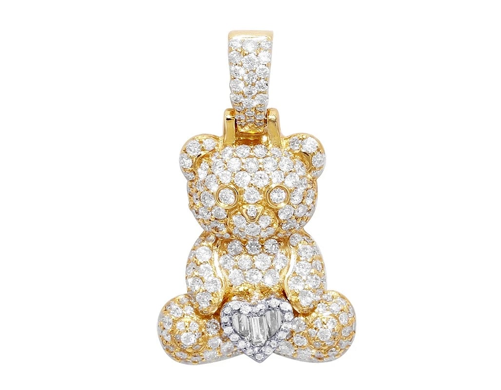 TEDDY BEAR REAL DIAMOND PENDANT (1 of 2)