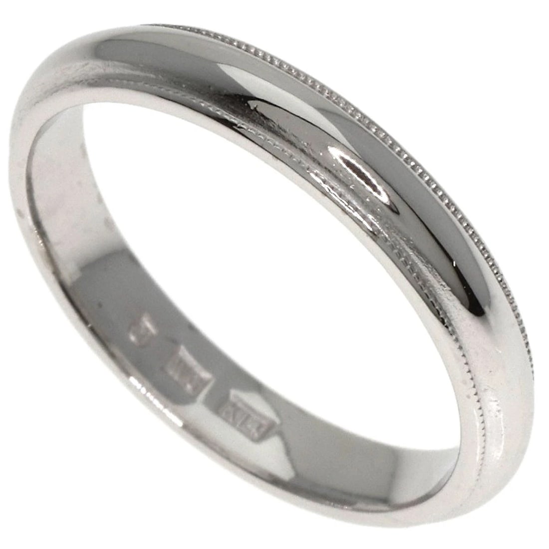 MIKIMOTO MILGRAIN MARRIAGE RING: MIKIMOTO Milgrain Marriage Ring Brand: MIKIMOTO Type: Ring Material: K14 White Gold, Color: Exterior Color Silver Size: 5.25 (US) Accessories: None Accessories Notice: When purchasing pre-