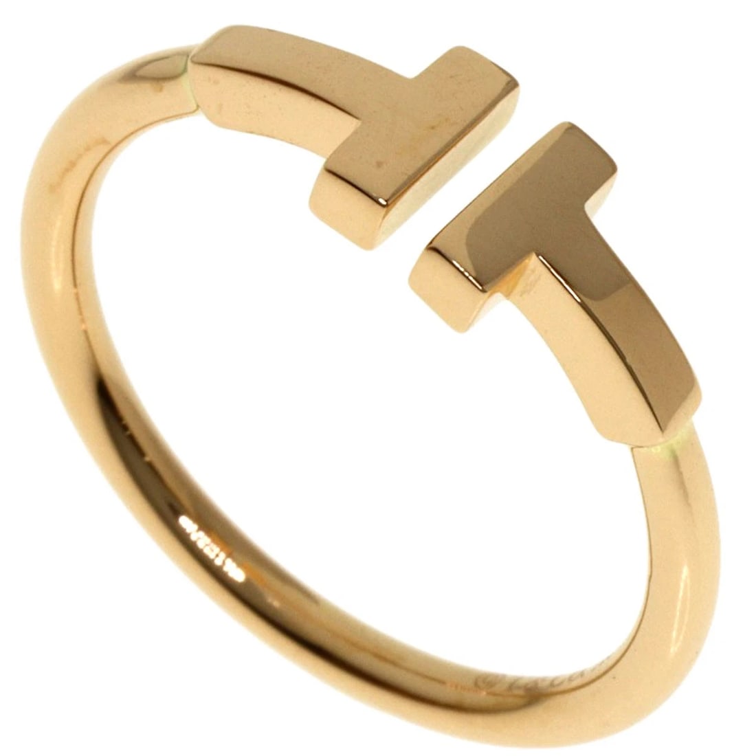 TIFFANY&CO. TWIRE RING K18 PINK GOLD: TIFFANY&Co. TWire Ring K18 Pink Gold Brand: TIFFANY&Co. Type: Ring Material: K18 Pink Gold, Color: Exterior Color Gold Size: 6.5 (US) Accessories: None Accessories Notice: When purchasing