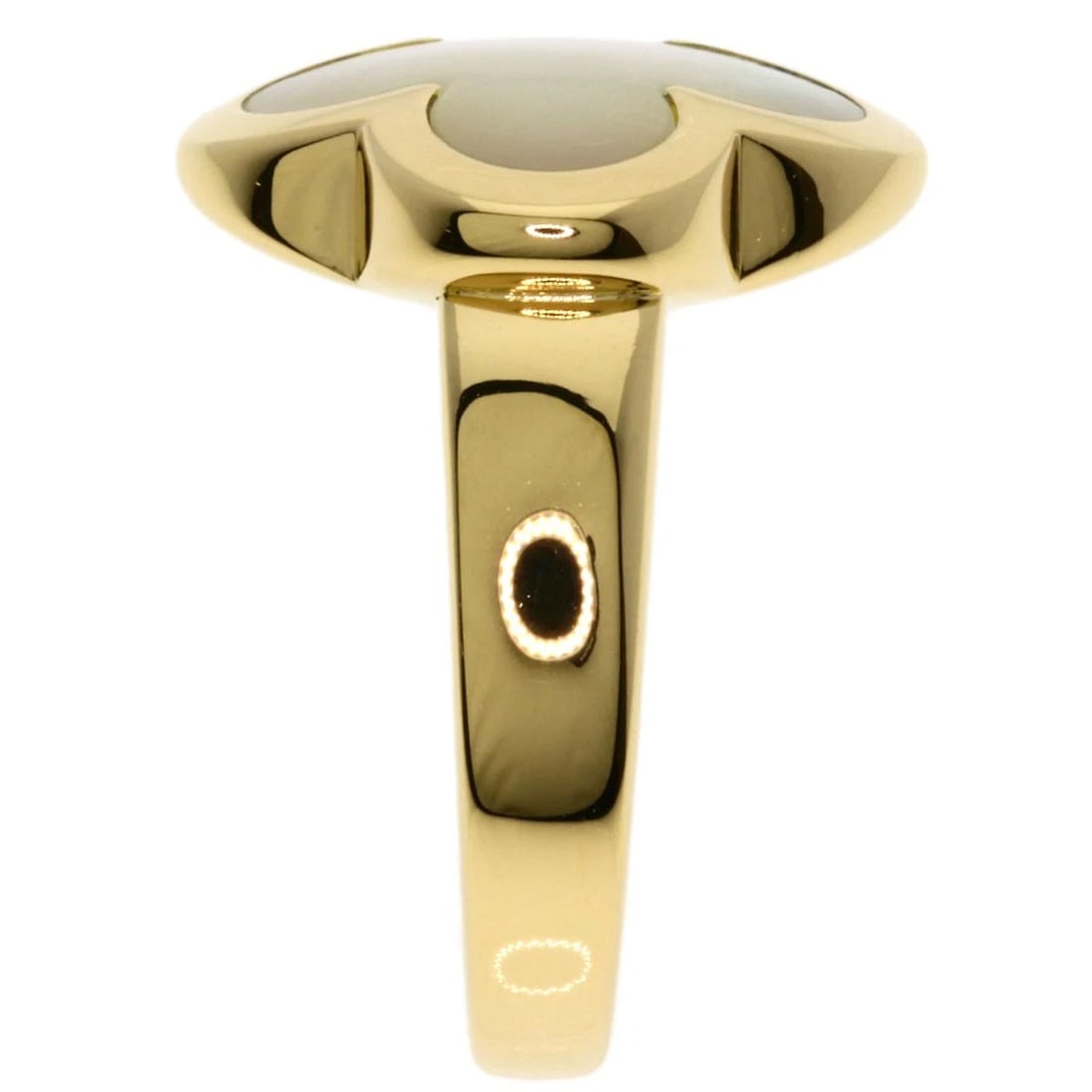 VAN CLEEF & ARPELS PURE ALHAMBRA SHELL RING - 3