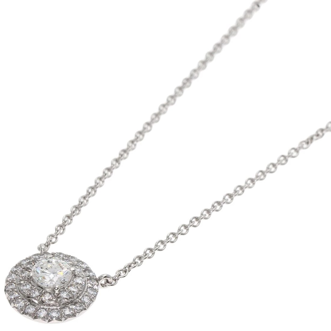 TIFFANY&CO. SOREST DIAMOND NECKLACE PLATINUM PT950: TIFFANY&Co. Sorest diamond Necklace Platinum PT950 Brand: TIFFANY&Co. Type: Necklace Material: Platinum PT950, Main Stone/Creation Natural Color: Exterior Color Silver Size: Chain
