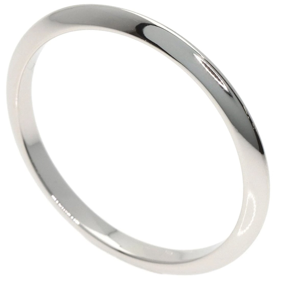 TIFFANY&CO. KNIFE EDGE RING PLATINUM PT950: TIFFANY&Co. Knife edge Ring Platinum PT950 Brand: TIFFANY&Co. Type: Ring Material: Platinum PT950, Color: Exterior Color Silver Size: 7.75 (US) Accessories: None Accessories Notice: When
