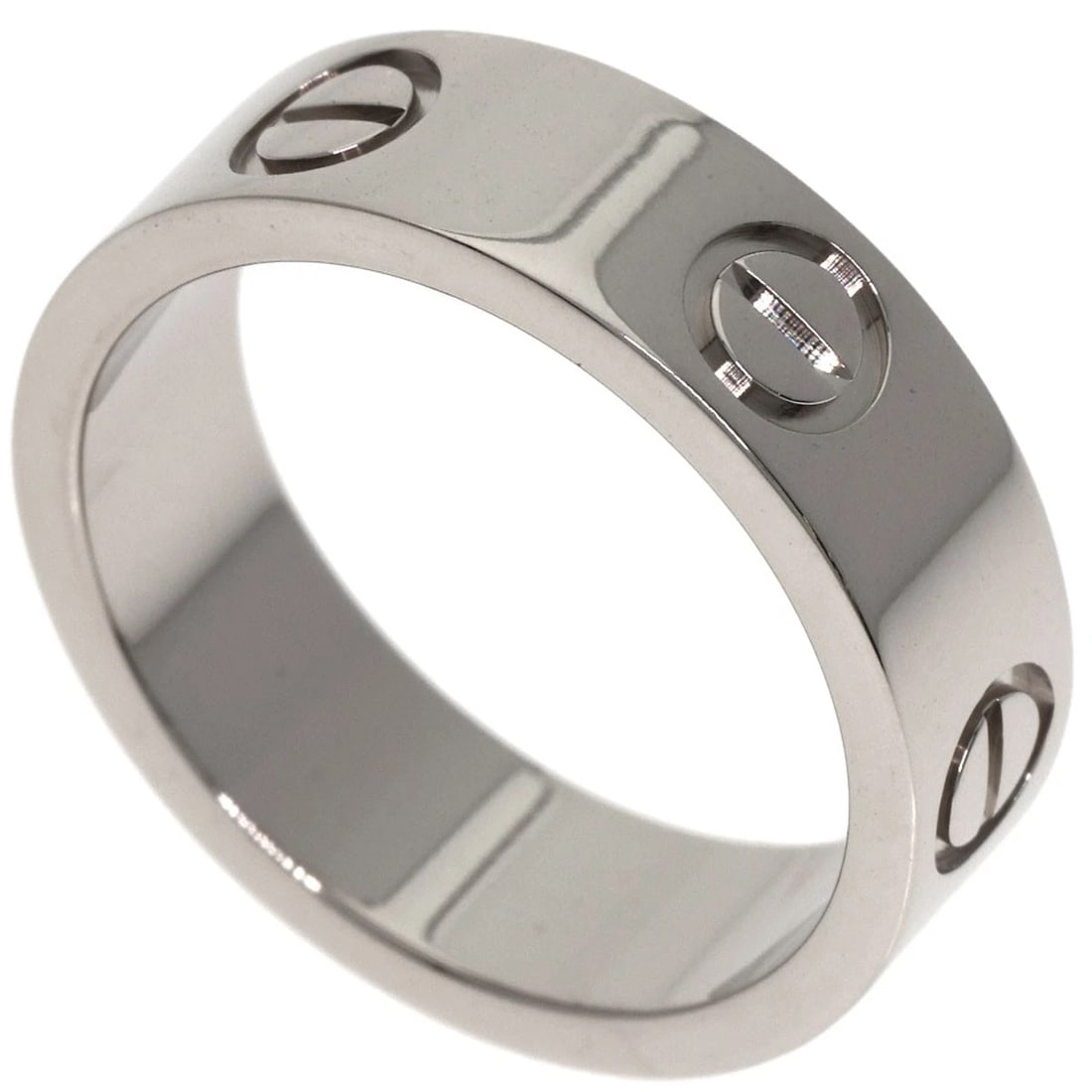 CARTIER LOVE RING RING K18 WHITE GOLD (1 of 4)