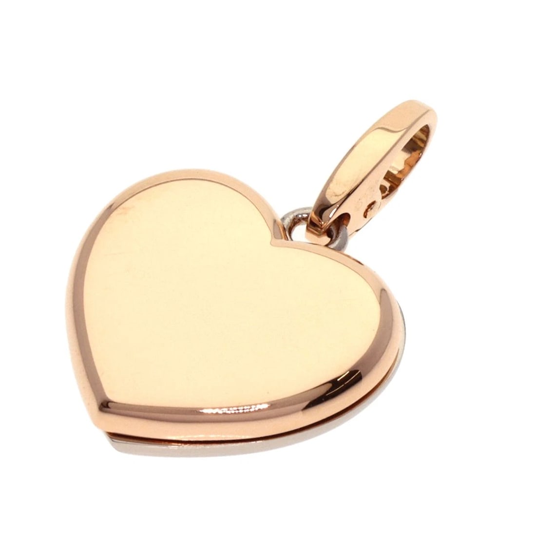 CARTIER DOUBLE HEART CHARM PENDANT TOP: CARTIER Double heart charm Pendant top Brand: CARTIER Type: Pendant top Material: K18 Pink Gold, Color: Exterior Color Gold Size: Top Size:0.7inch/17.6x18.9x4.3mm Length:1.1inch/2.7cm Accessories