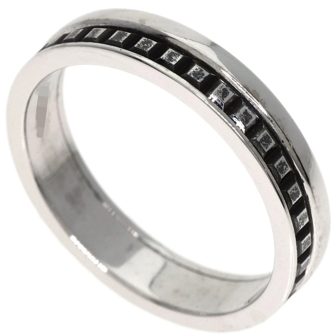 BOUCHERON QUATRE BLACK HALF RING K18 WHITE GOLD (1 of 5)