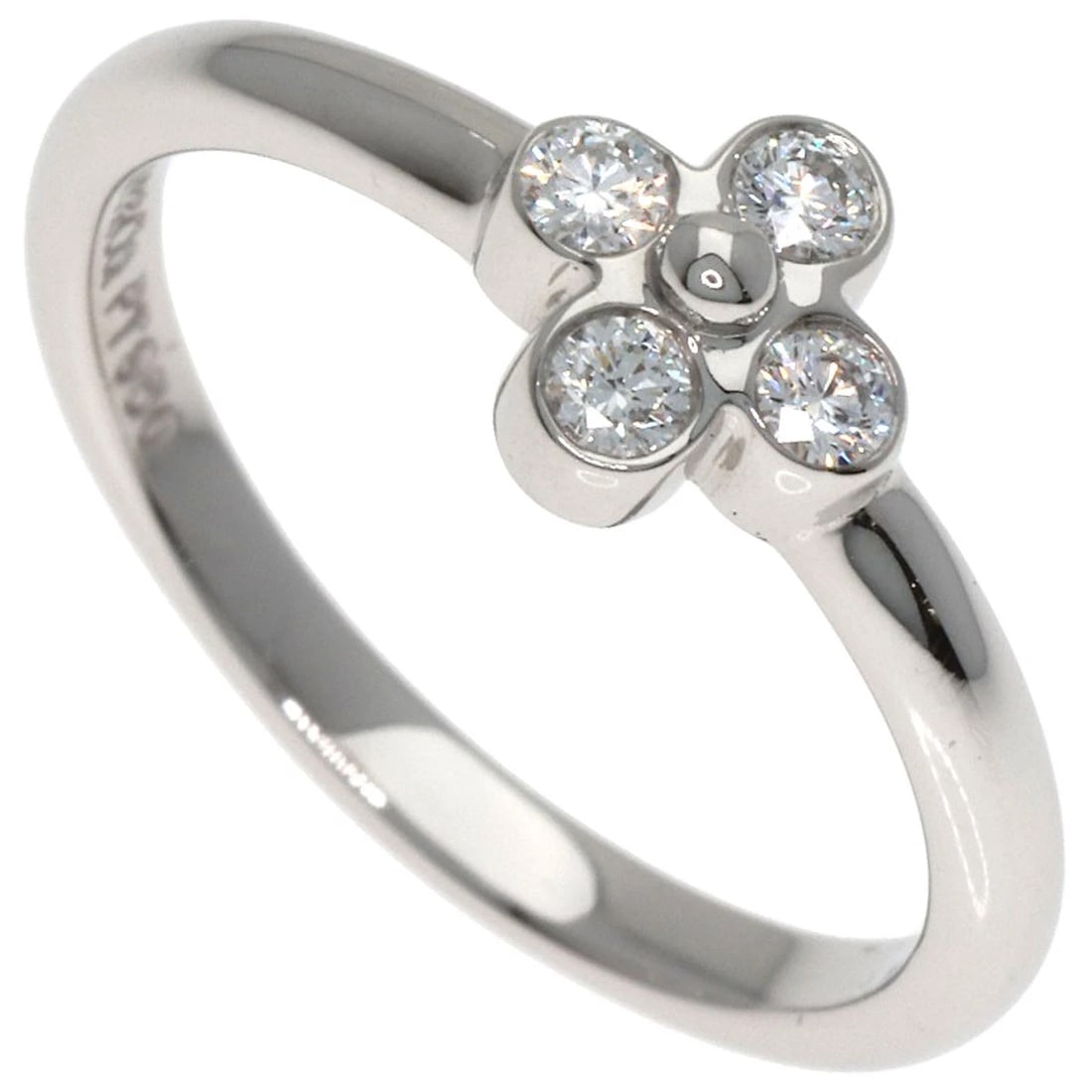 TIFFANY&CO. FLOWER LACE DIAMOND RING: TIFFANY&Co. Flower Lace Diamond Ring Brand: TIFFANY&Co. Type: Ring Material: Platinum PT950, Main Stone/Creation Natural Color: Exterior Color Silver Size: 4 (US) Accessories: None