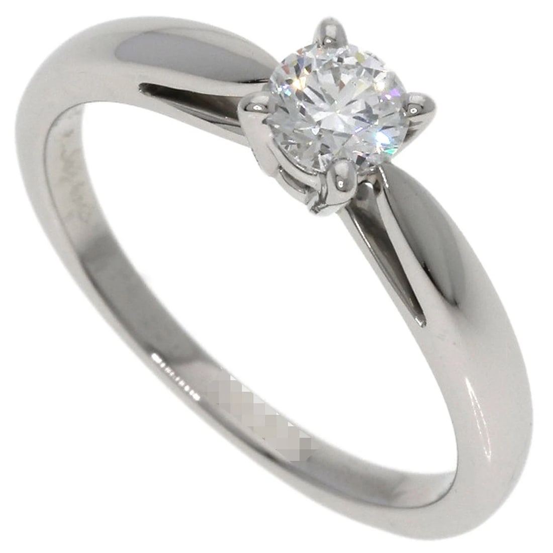 VAN CLEEF & ARPELS BONHEUR DIAMOND RING PLATINUM PT950: Van Cleef & Arpels Bonheur Diamond Ring Platinum PT950 Brand: Van Cleef & Arpels Type: Ring Material: Platinum PT950, Main Stone/Creation Natural Color: Exterior Color Silver Size: 5.25 (US) 