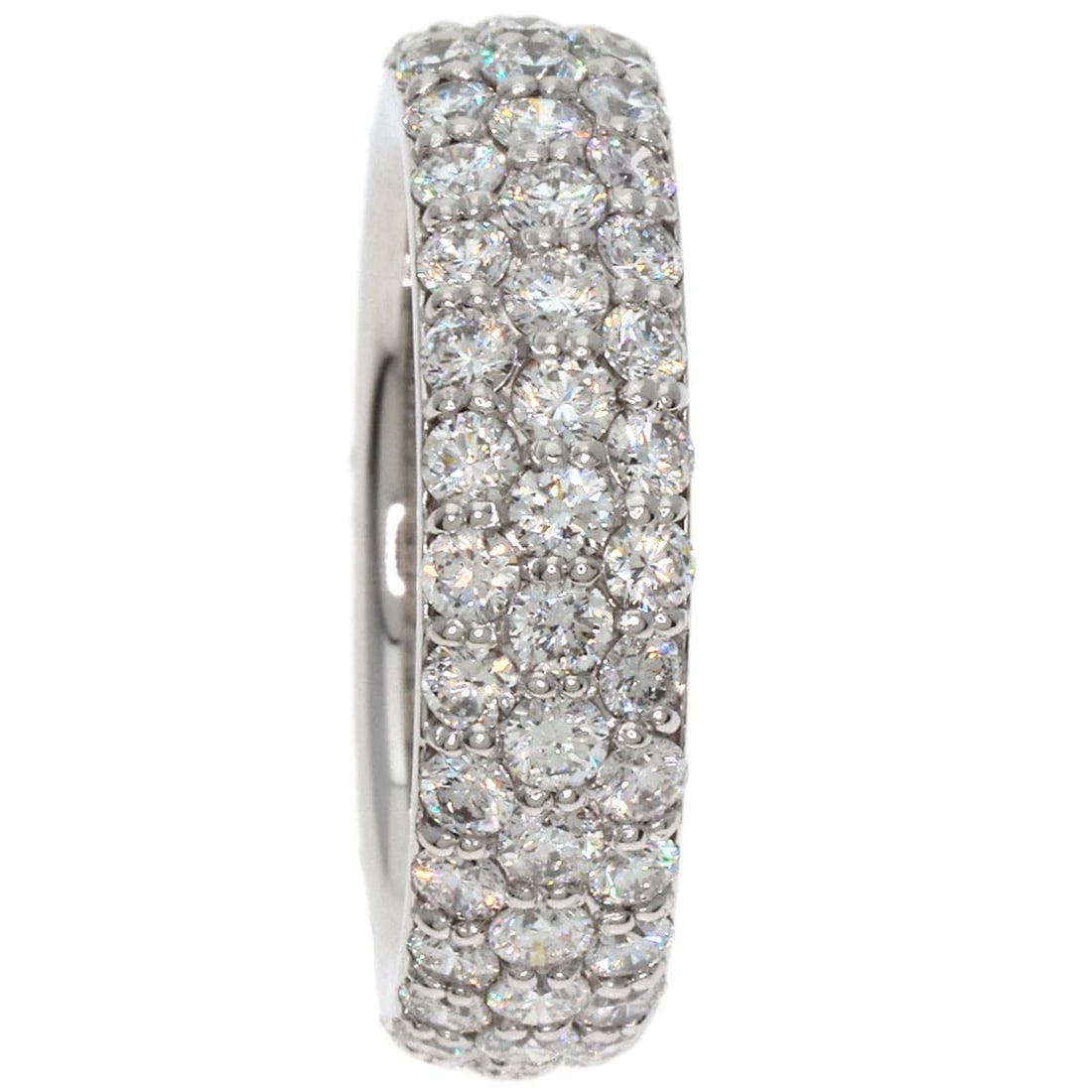 PONTE VECCHIO PAVE DIAMOND RING K18 WHITE GOLD (1 of 4)