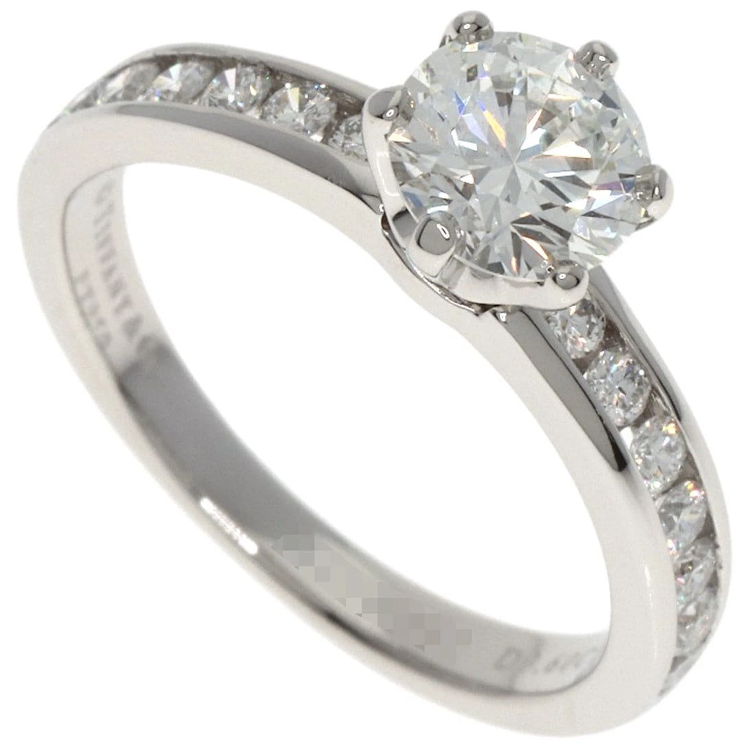 TIFFANY&CO. SOLITAIRE CHANNEL SETTING DIAMOND RING (1 of 4)