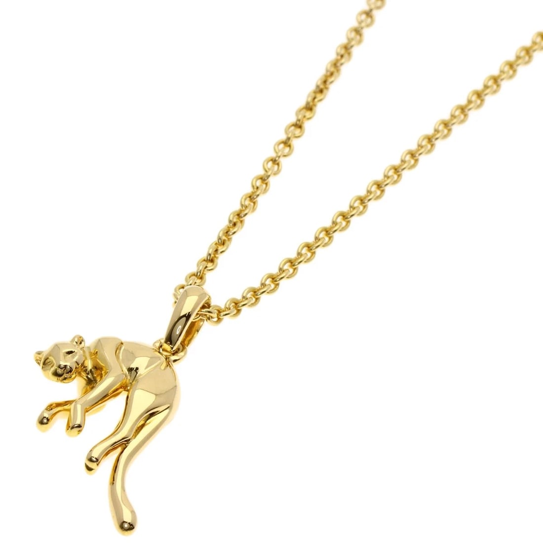 CARTIER PANTHERE DE CARTIER PANTHER NECKLACE: CARTIER PANTHERE de Cartier Panther Necklace Brand: CARTIER Type: Necklace Material: K18 Yellow Gold, Color: Exterior Color Gold Size: Chain Length:15.7inch/40cm Chain Width:0.8inch/2mm Top Size:1