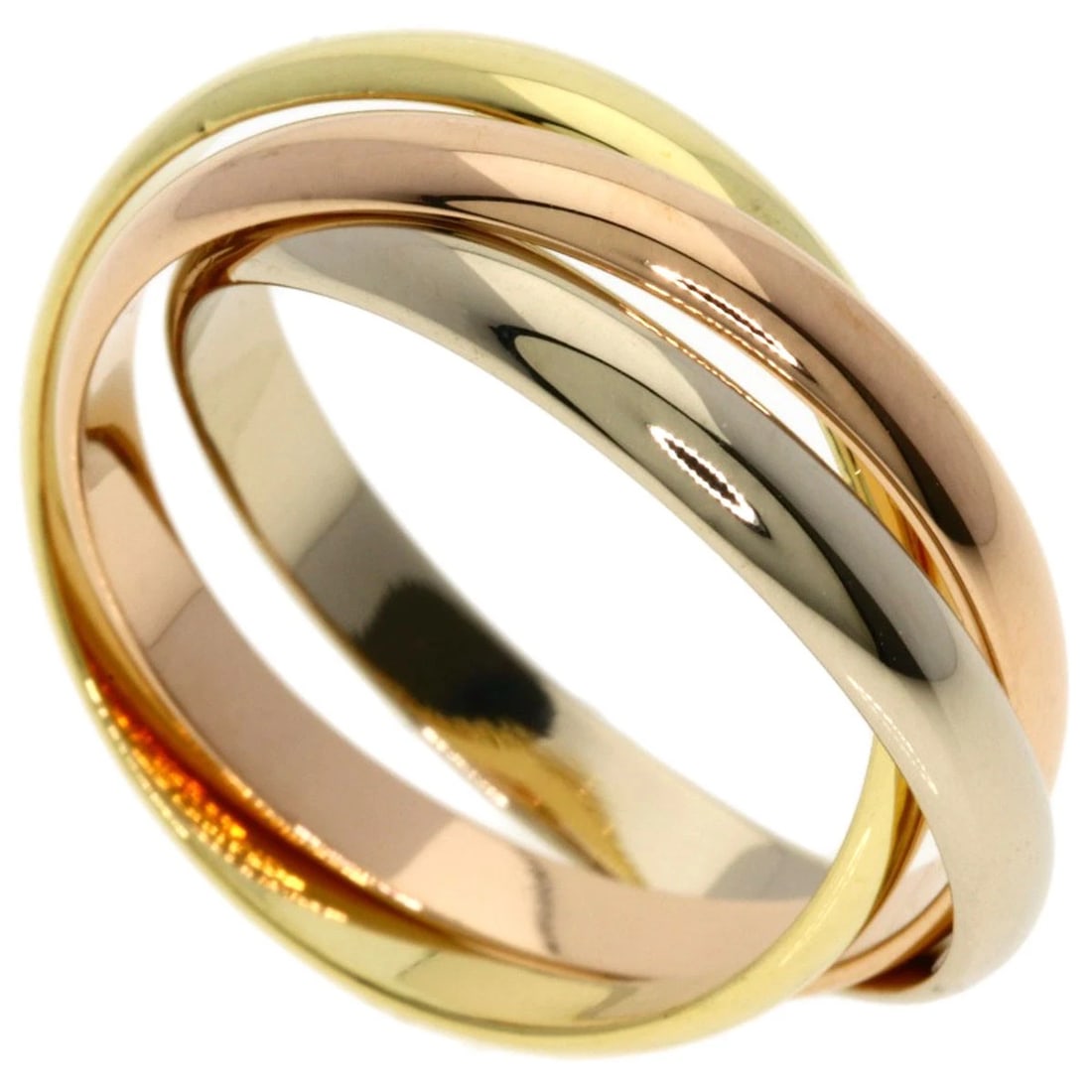 CARTIER TRINITY SM RING K18 YELLOW GOLD 18K PINK GOLD (1 of 5)