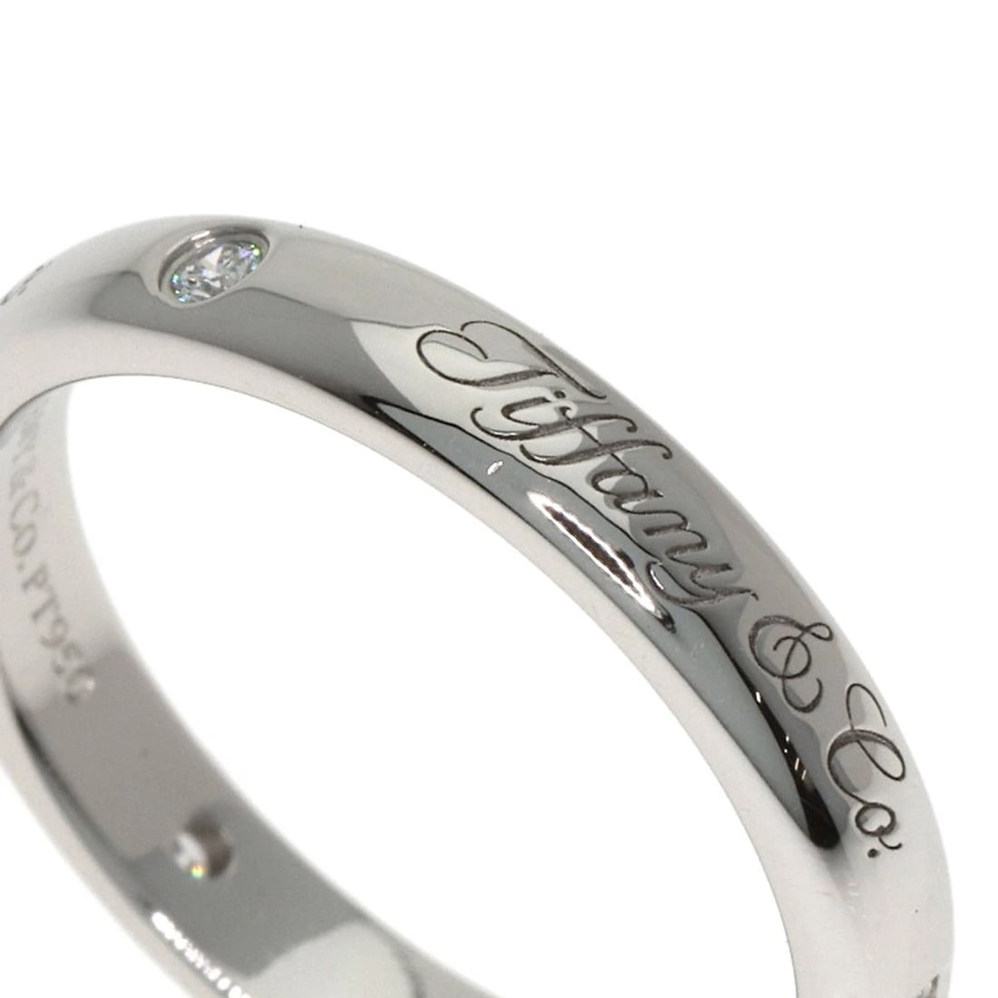 TIFFANY&CO. NOTES LUCIDA 3P DIAMOND RING - 5