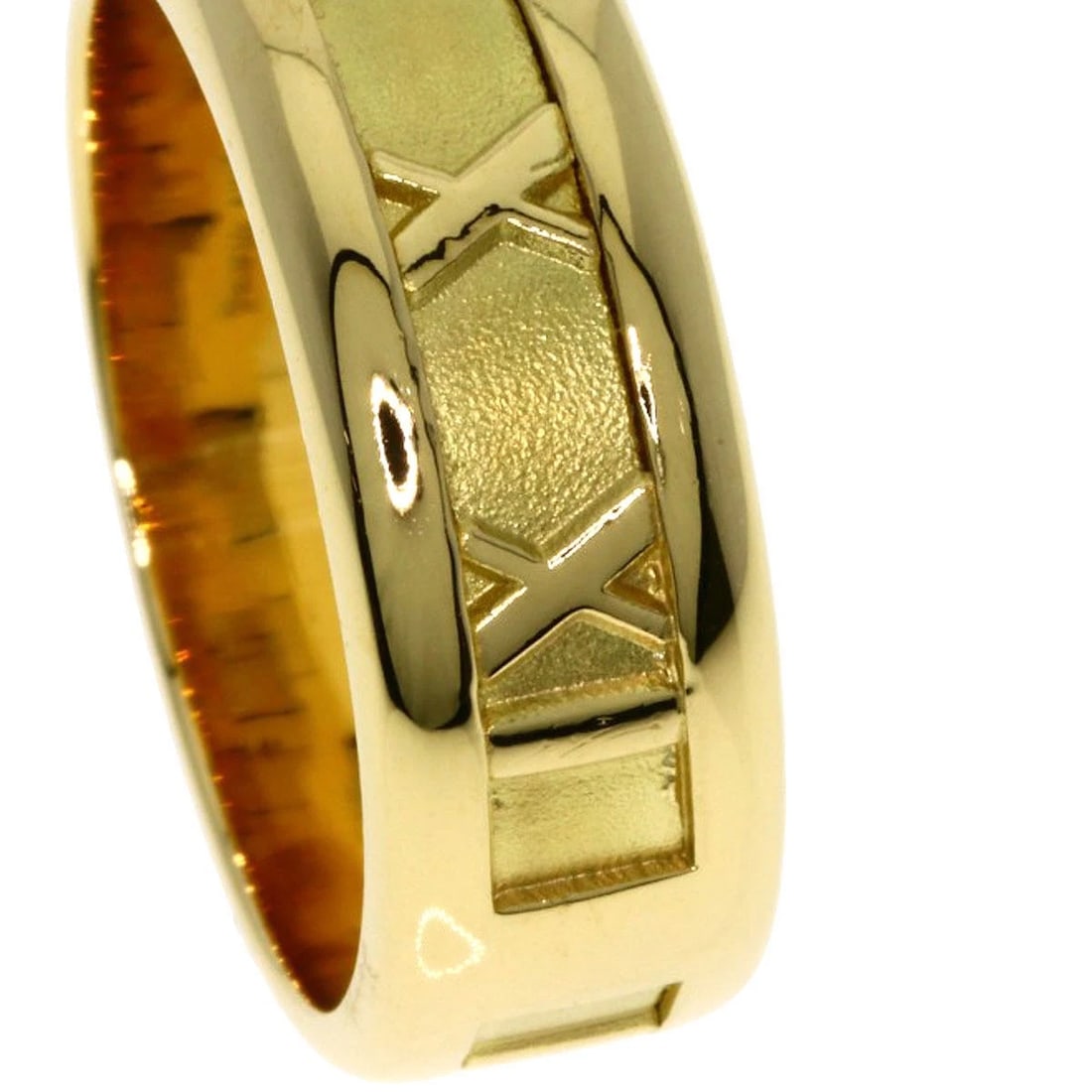 TIFFANY&CO. ATLAS RING K18 YELLOW GOLD: TIFFANY&Co. Atlas Ring K18 Yellow Gold Brand: TIFFANY&Co. Type: Ring Material: K18 Yellow Gold, Color: Exterior Color Gold Size: 6.5 (US) Accessories: None Accessories Notice: When purchasing