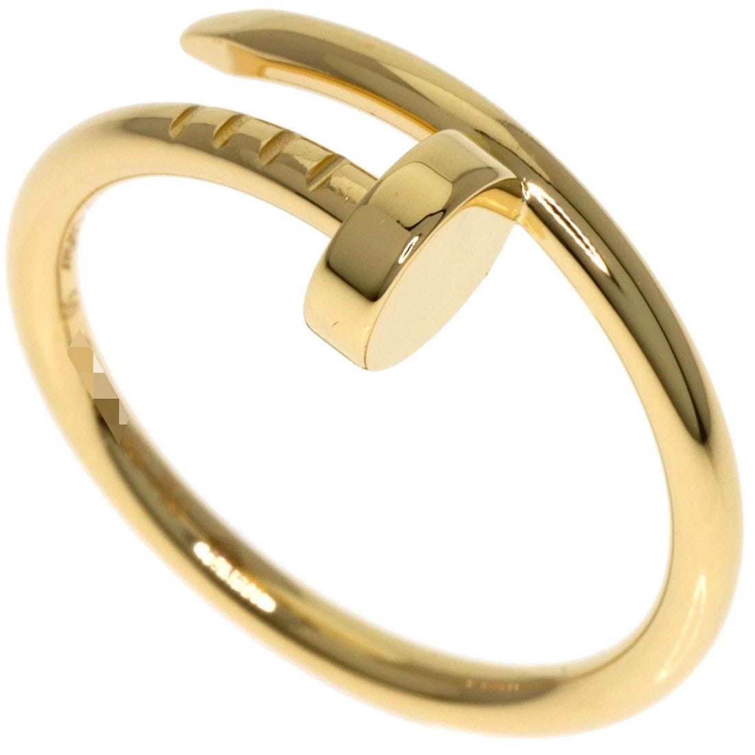 CARTIER JUST UNCLE SM RING K18 YELLOW GOLD: CARTIER Just Uncle SM Ring K18 Yellow Gold Brand: CARTIER Type: Ring Material: K18 Yellow Gold, Color: Exterior Color Gold Size: 5.25 (US) Accessories: None Accessories Notice: When