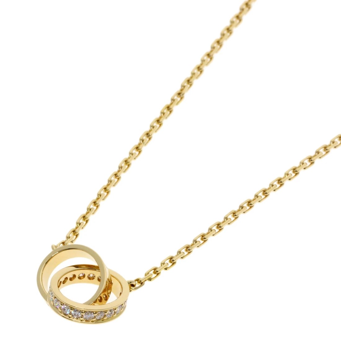 CARTIER BABY LOVE DIAMOND NECKLACE K18 YELLOW GOLD: CARTIER Baby Love Diamond Necklace K18 Yellow Gold Brand: CARTIER Type: Necklace Material: K18 Yellow Gold, Color: Exterior Color Gold Size: Chain Length:16.1inch/41cm Chain