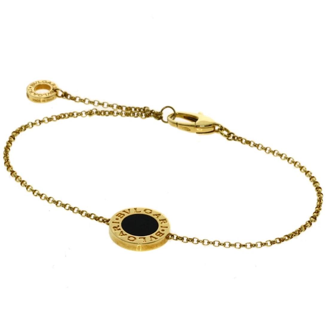 BVLGARI ONYX BRACELET K18 YELLOW GOLD (1 of 6)