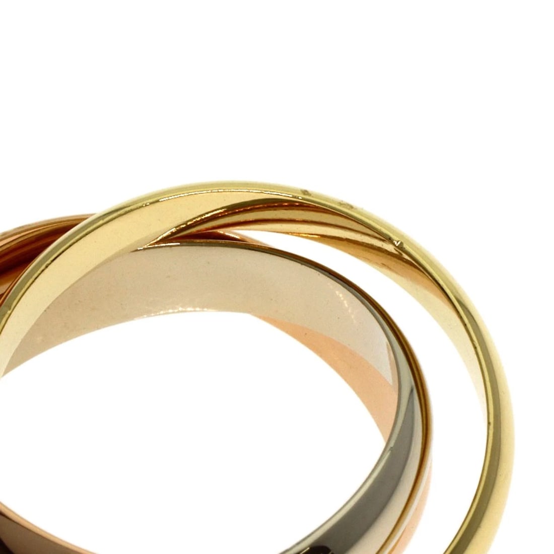 CARTIER TRINITYRING K18 YELLOW GOLD K18 WHITE GOLD: CARTIER TrinityRing K18 Yellow Gold K18 White Gold Brand: CARTIER Type: Ring Material: K18 Yellow Gold/K18 White Gold/18K Pink Gold, Color: Exterior Color Gold Size: 6.5 (US) Accessories: None