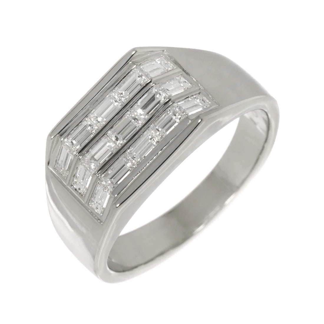 DIAMOND RING PT PLATINUM: Diamond Ring Pt Platinum Brand: Unbranded Type: Ring Material: Pt, Main Stone/Creation Natural Color: Platinum Size: 8.75 (US) Accessories: None Accessories Notice: When purchasing pre-own
