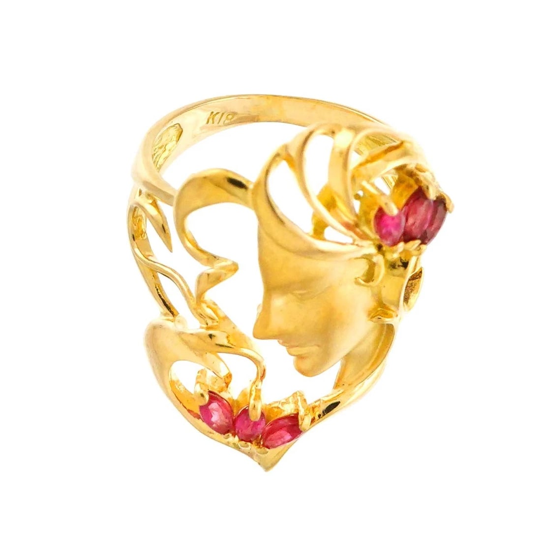 RUBY RING 18K YG - 4