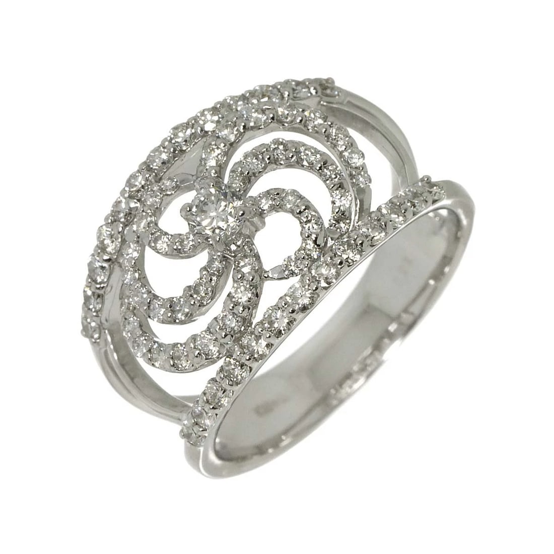 DIAMOND RING 18K K18 WG WHITE GOLD (1 of 5)