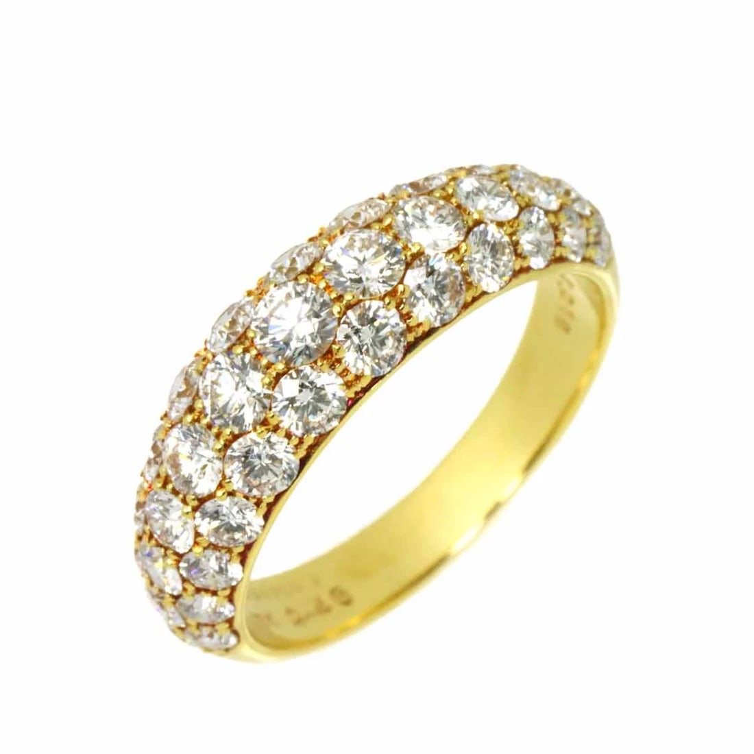 GIMEL DIAMOND RING 18K YG: Gimel Diamond Ring 18K YG Brand: Gimel Type: Ring Material: 750 Yellow gold, Main Stone/Creation Natural Color: Yellow Gold Size: 6.75 (US) Accessories: None Accessories Notice: When