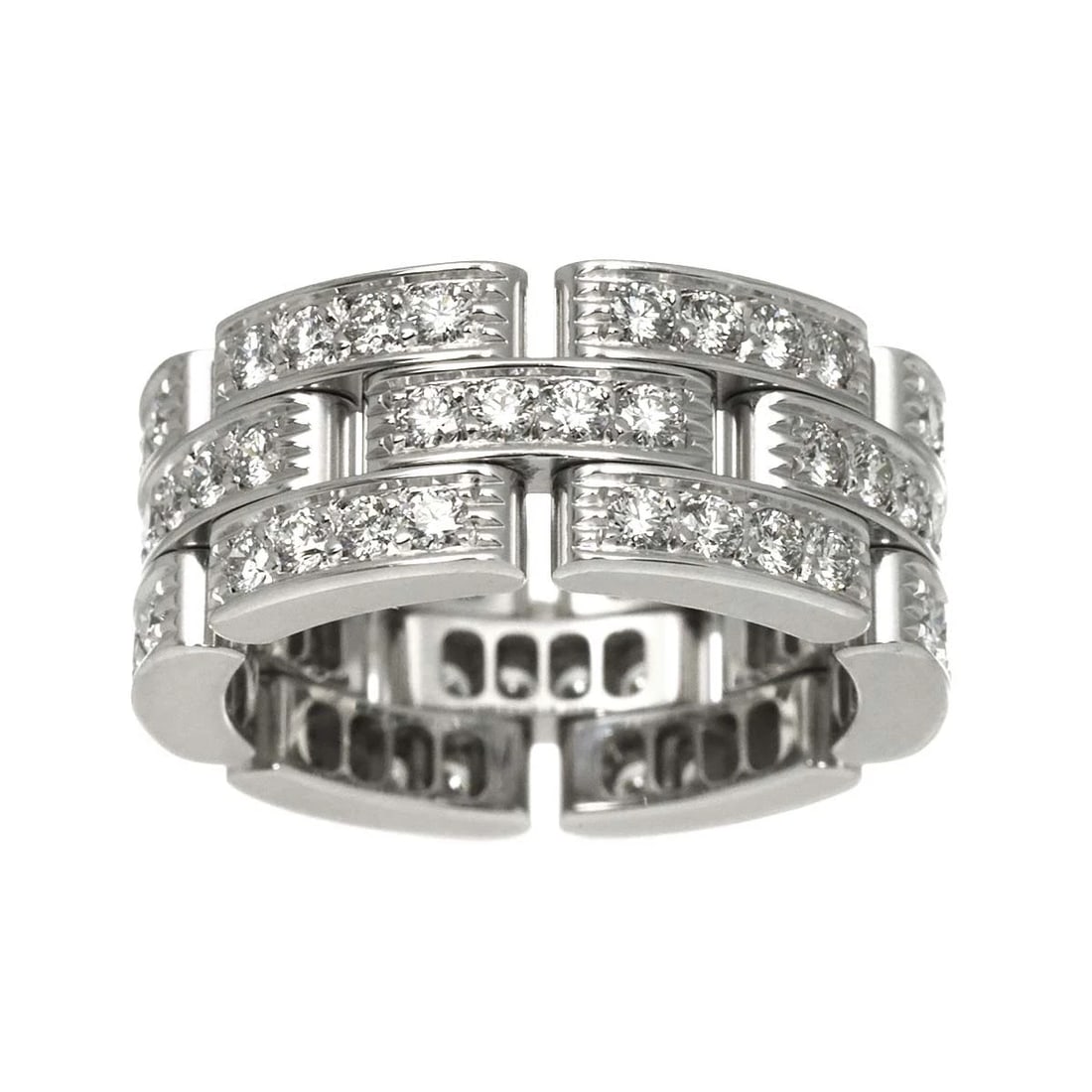CARTIER MAILLON PANTHERE DIAMOND RING - 2