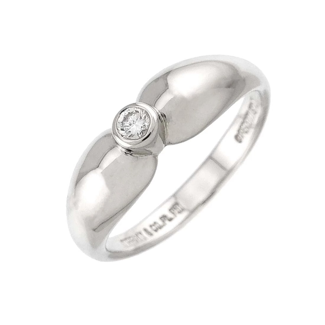 TIFFANY CO. TEARDROP DIAMOND RING PLATINUM: TIFFANY Co. Teardrop Diamond Ring Platinum Brand: TIFFANY Co. Type: Ring Material: Pt, Main Stone/Creation Natural Color: Platinum Size: 5.5-5.75 (US) Accessories: None Accessories Notice: