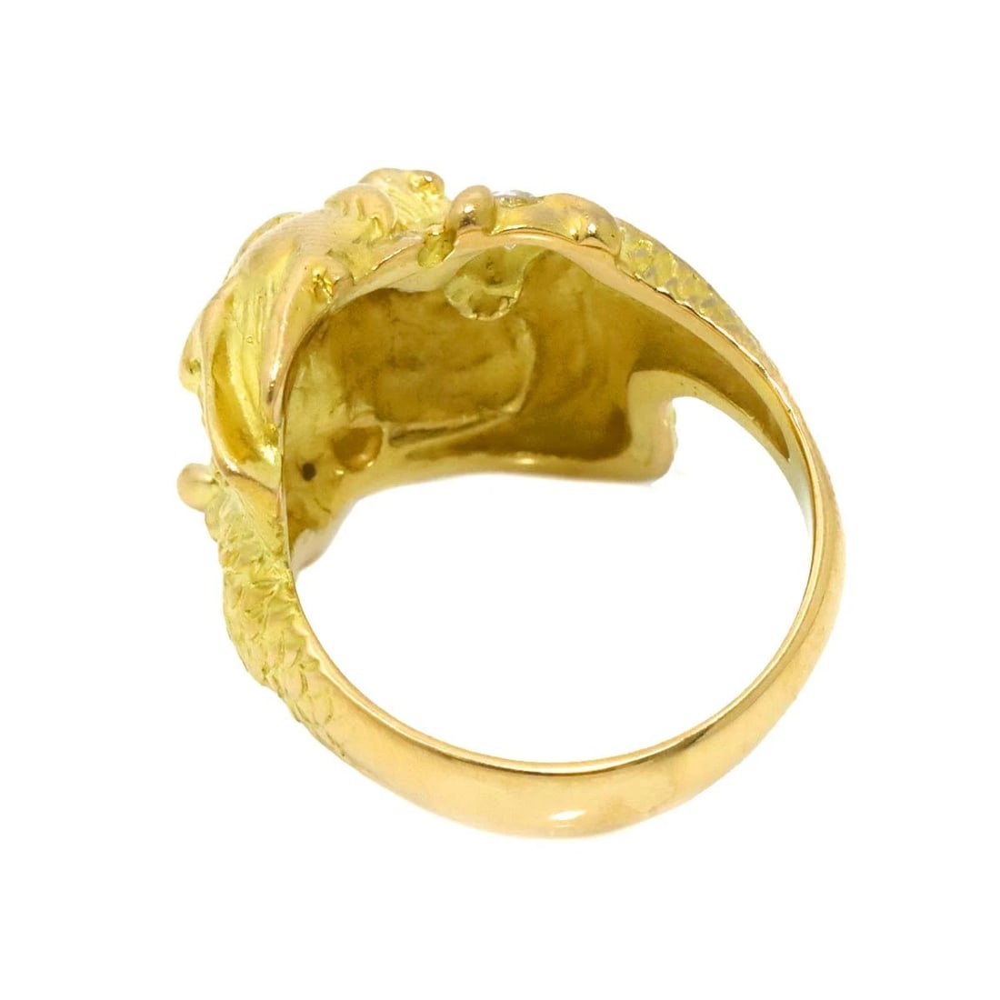 DIAMOND RUBY RING 18K YG YELLOW GOLD - 5