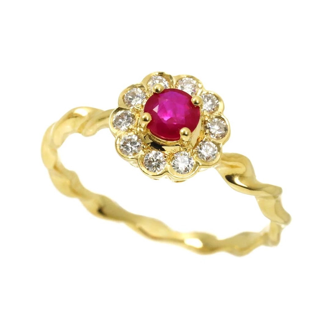 PONTE VECCHIO RUBY DIAMOND RING 18K - 4