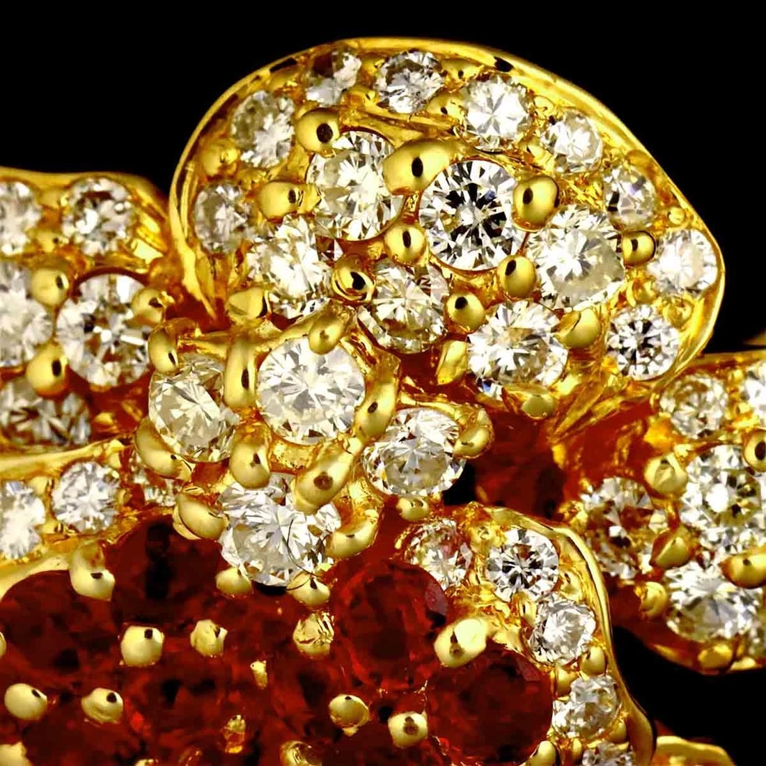 PONTE VECCHIO DIAMOND RUBY RING 18K YG - 5