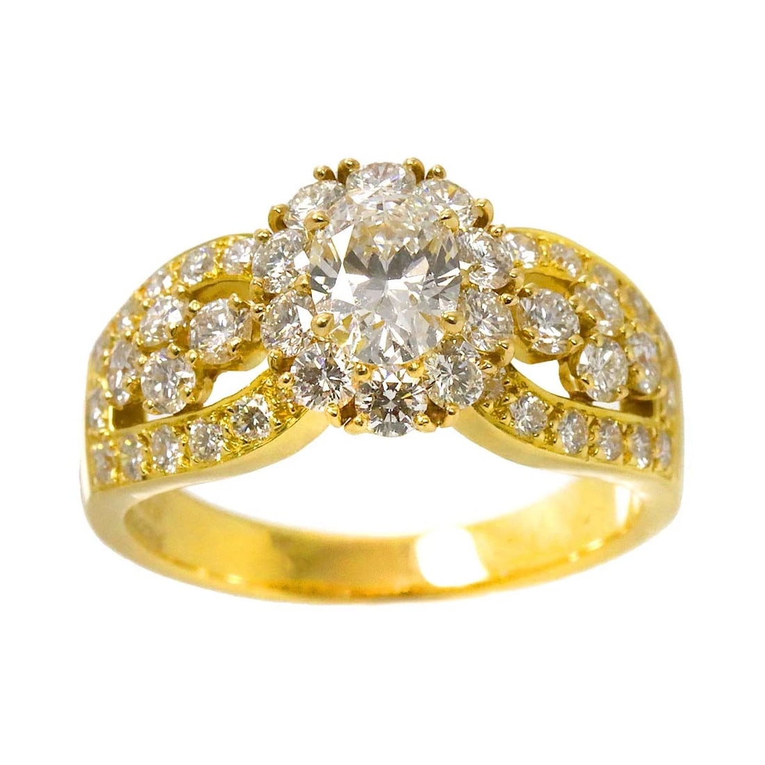 VAN CLEEF ARPELS DIAMOND RING 18K YG - 2