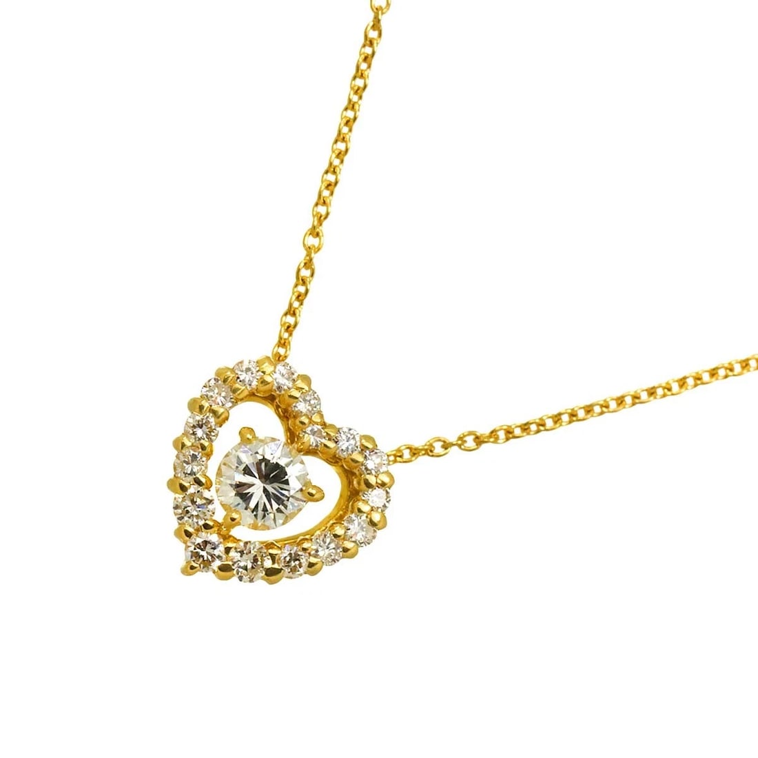 DIAMOND NECKLACE 18K YG YELLOW GOLD: Diamond Necklace 18K YG Yellow Gold Brand: Unbranded Type: Necklace Material: 750 Yellow gold, Main Stone/Creation Natural Color: Yellow Gold Size: internal circumference of the