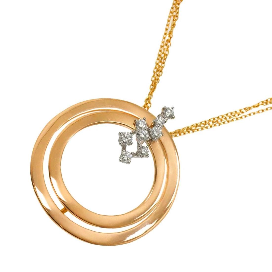 DAMIANI DIAMOND NECKLACE 18K: DAMIANI Diamond Necklace 18K Brand: DAMIANI Type: Necklace Material: 750 White Pink Gold, Main Stone/Creation Natural Color: White gold Size: internal circumference of the chain: 19.7inch to