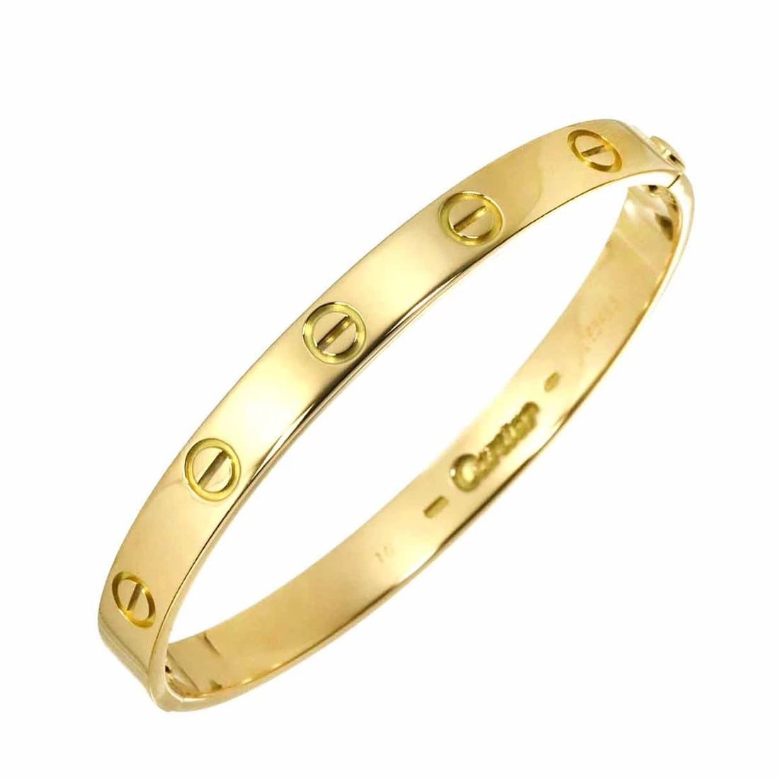 CARTIER LOVE BRACELET 18K YELLOW GOLD: Cartier Love Bracelet 18K Yellow Gold Brand: Cartier Type: Bracelet Material: 750 Yellow gold, Color: Yellow Gold Size: Marked:16 Inner circumference:5.9inch Width:(max.) 6.1mm Accessories:
