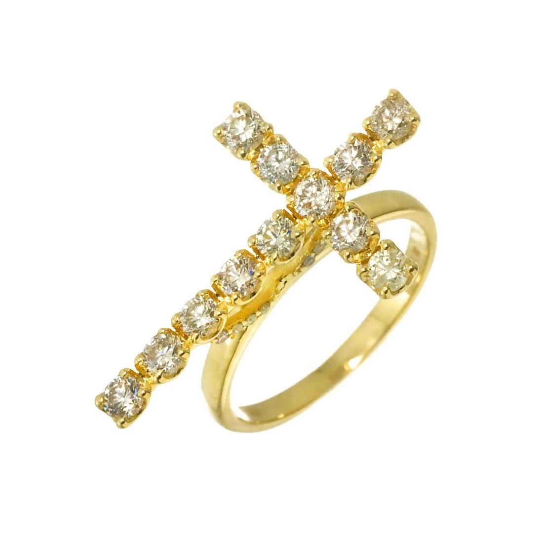 DIAMOND RING 18K YG YELLOW GOLD 750: Diamond Ring 18K YG Yellow Gold 750 Brand: Unbranded Type: Ring Material: 750 Yellow gold, Main Stone/Creation Natural Color: Yellow Gold Size: 6 (US) Accessories: None Accessories Notice: