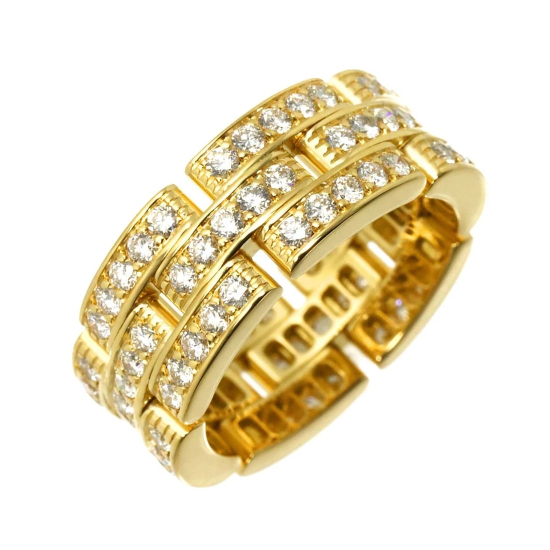 CARTIER MAILLON PANTHERE DIAMOND RING 18K (1 of 3)