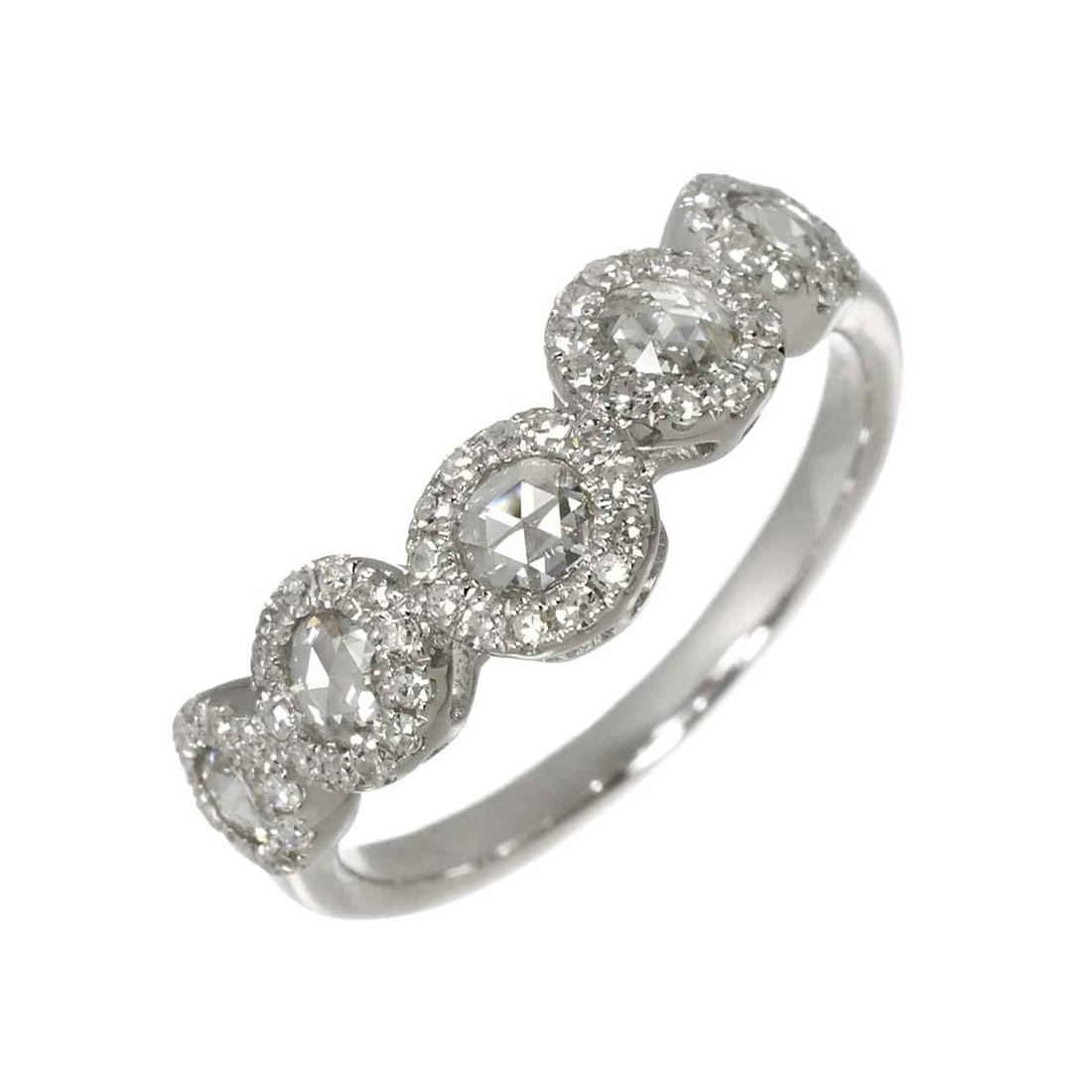 DIAMOND RING 18K K18 WG WHITE GOLD (1 of 6)