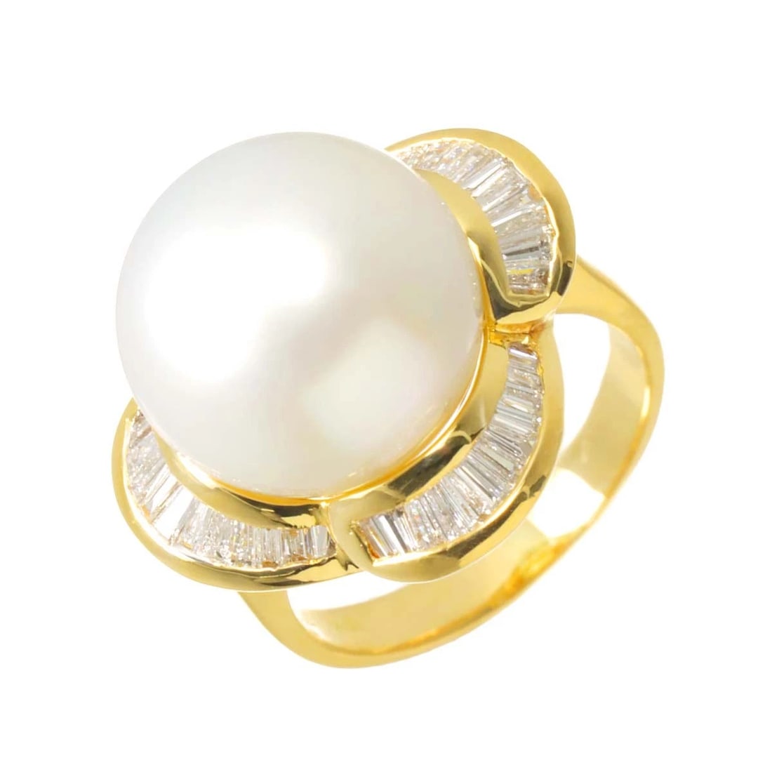 SOUTH SEA PEARL DIAMOND RING 18K (1 of 6)